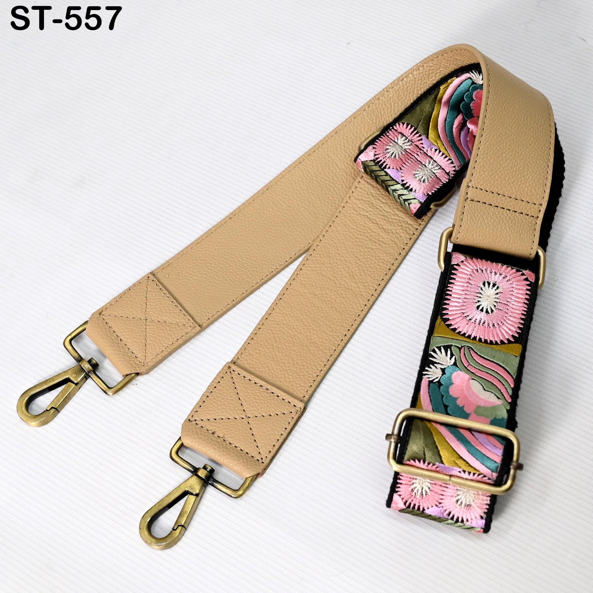 Replacement Leather Handbag Boho Bag Crossbody Strap Gift for Father Camera Embroidery Adjustable Strap Shoulder Strap Purses Pale Taupe