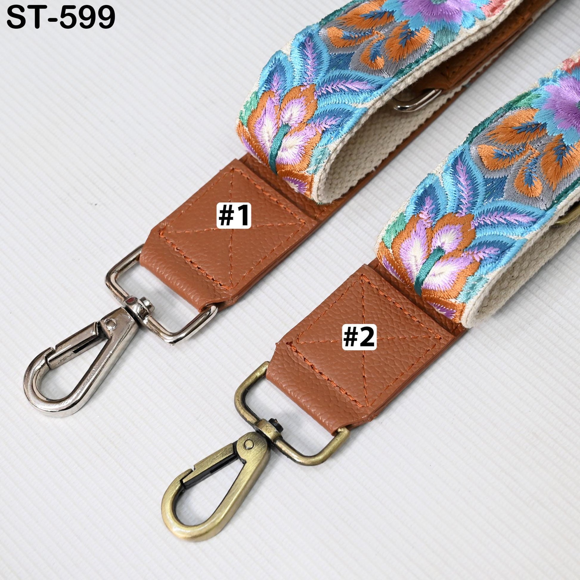 Replacement Leather Crossbody Strap Handbag Boho Bag Strap Camera Strap Purses Embroidery Brown Adjustable Strap Christmas Gift for Mother