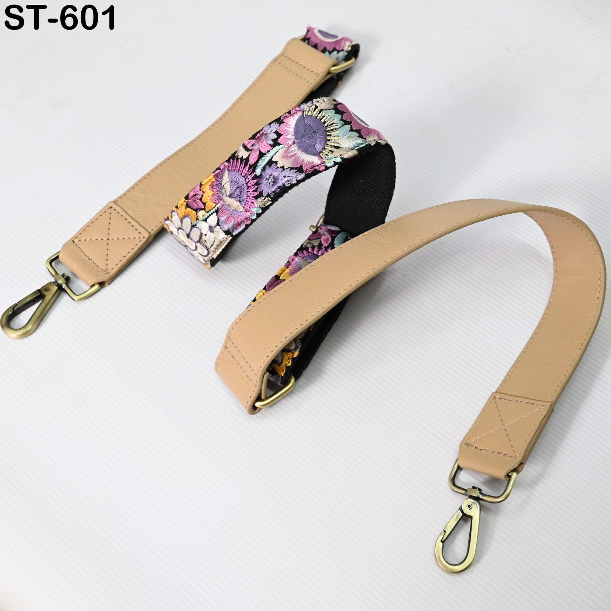 Replacement Leather Handbag Boho Bag Crossbody Strap Adjustable Gift for Sister Camera Strap Shoulder Strap Purses Embroidery Pale Taupe