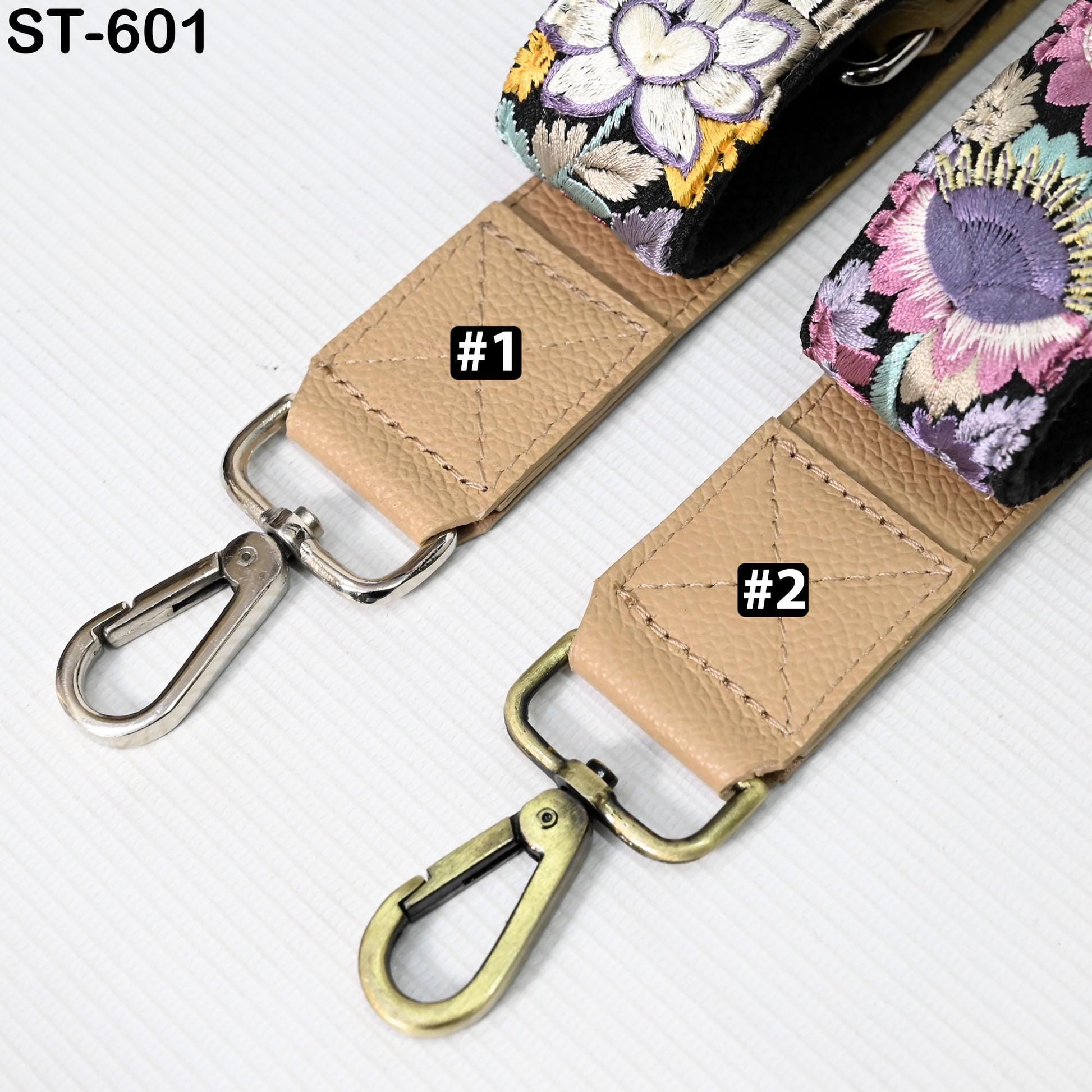 Replacement Leather Handbag Boho Bag Crossbody Strap Adjustable Gift for Sister Camera Strap Shoulder Strap Purses Embroidery Pale Taupe