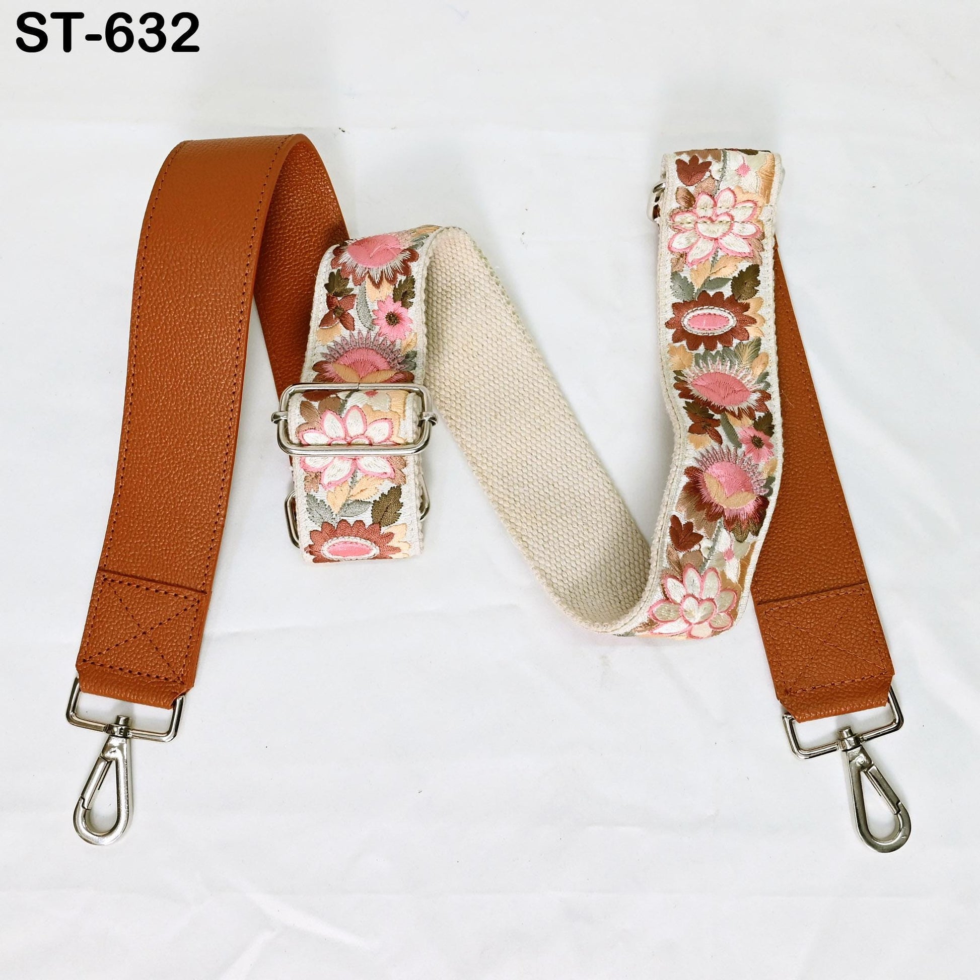 Replacement Leather Crossbody Strap Handbag Boho Bag Strap Camera Strap Purses Embroidery Brown Adjustable Strap Christmas Gift for Brother