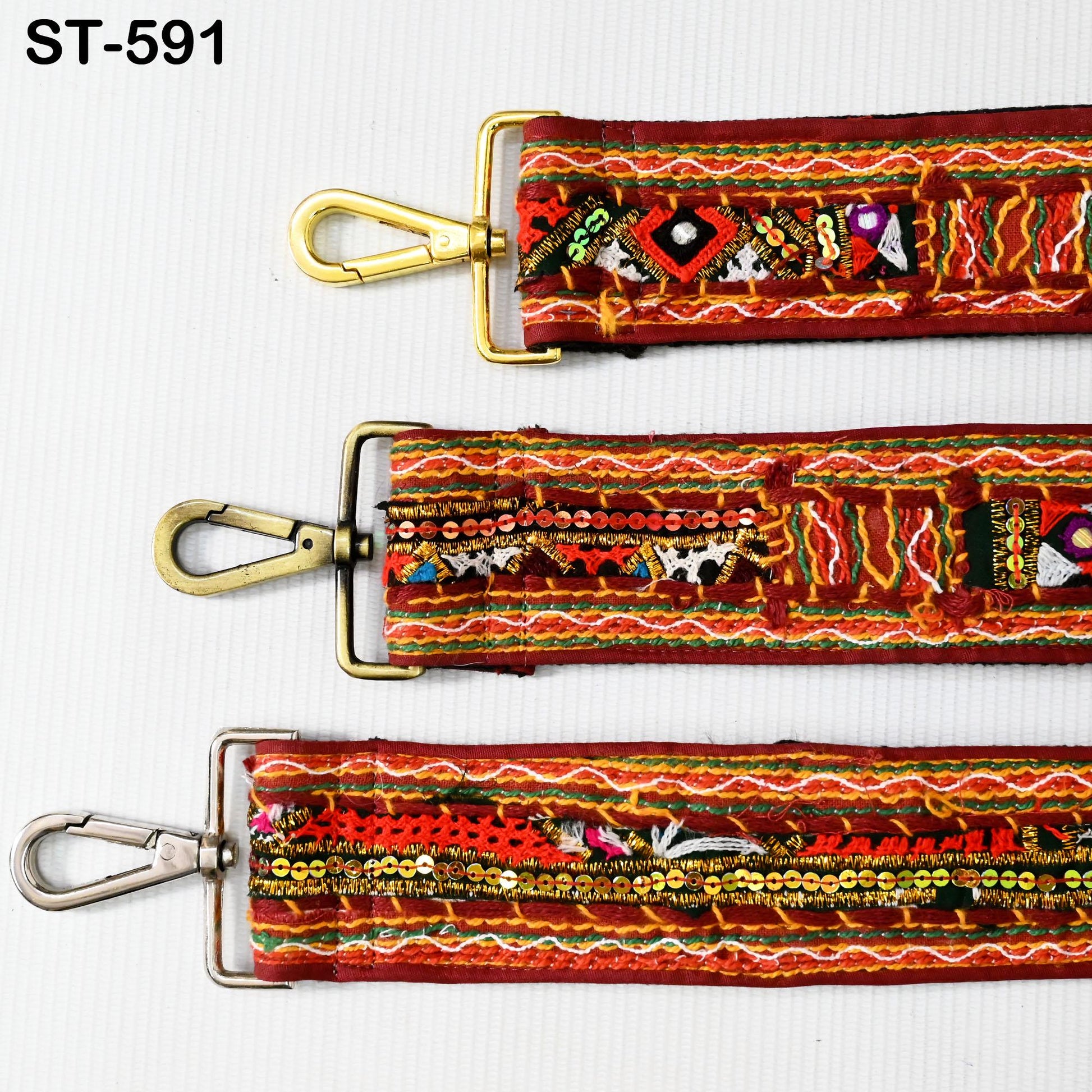 Kutch Embroidered Purse Strap Boho Crossbody Strap for Purses Handbag Bag Strap Embroidery Replacement Strap Boho Guitar Strap Gift for her