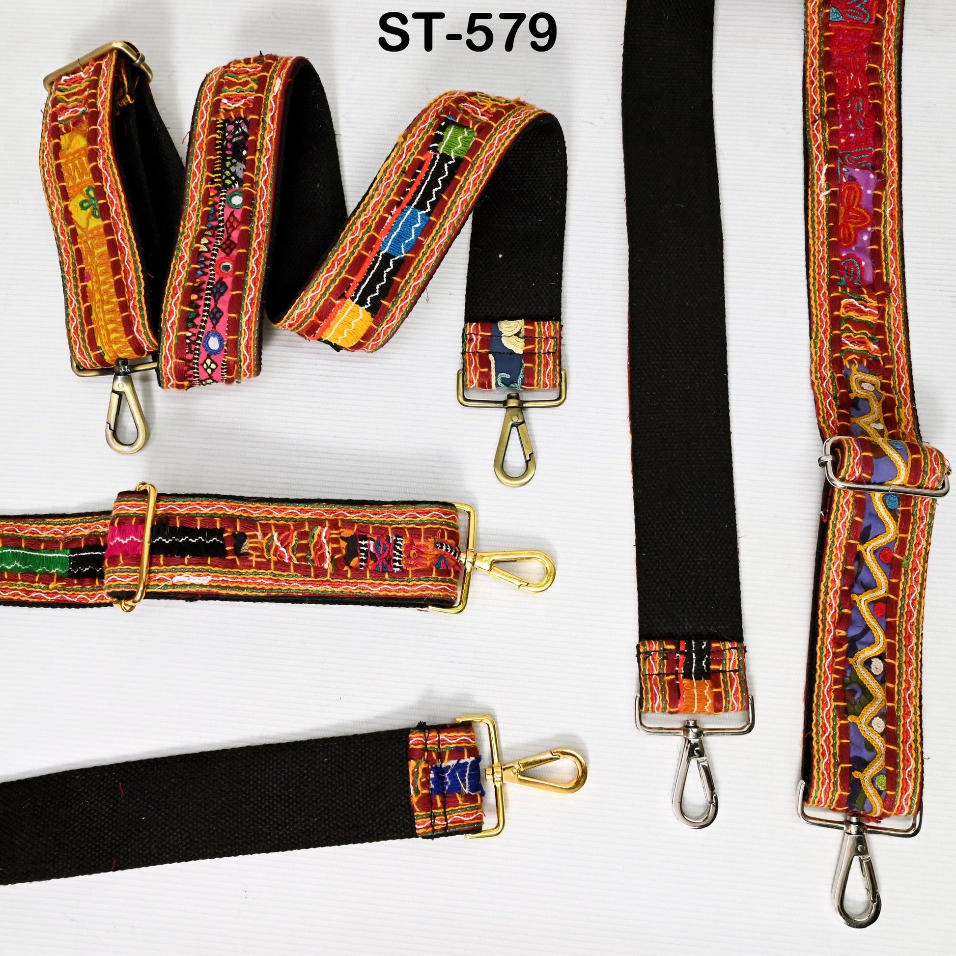 Kutch Embroidery Purse Strap Bohemian Crossbody Strap for Purses Handbag Messanger Bag Strap Embroidery Replacement Strap Gift for Sister