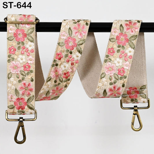 Camera Strap Detachable Crossbody Strap for Purses Embroidered Boho Handbag Messenger Bag Strap Replacement Strap Guitar Gift for Friends