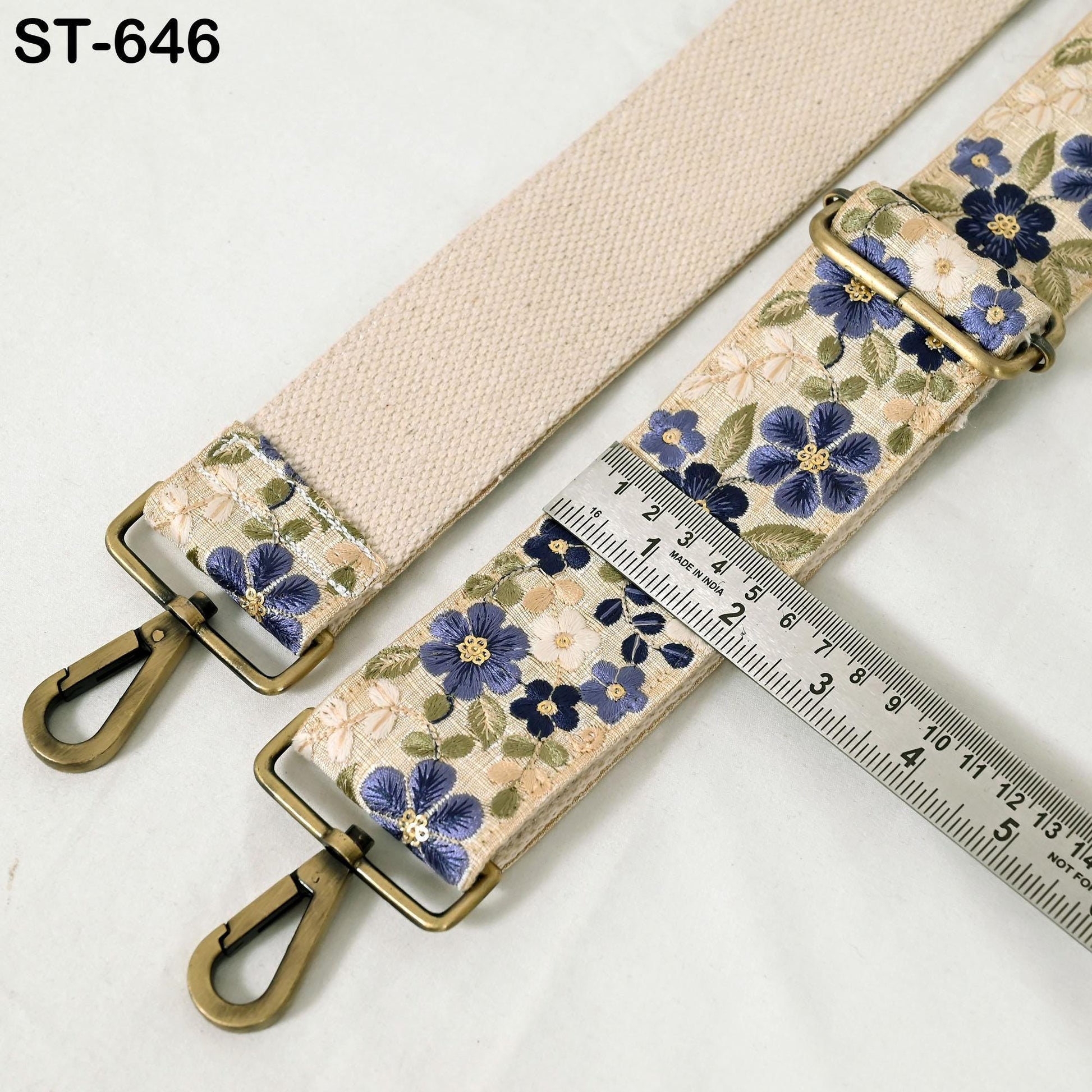 Embroidered Purse Strap Crossbody Strap for Purses Handbag Boho Bag Strap Floral Embroidery Replacement Strap Boho Guitar Strap Gift Wife