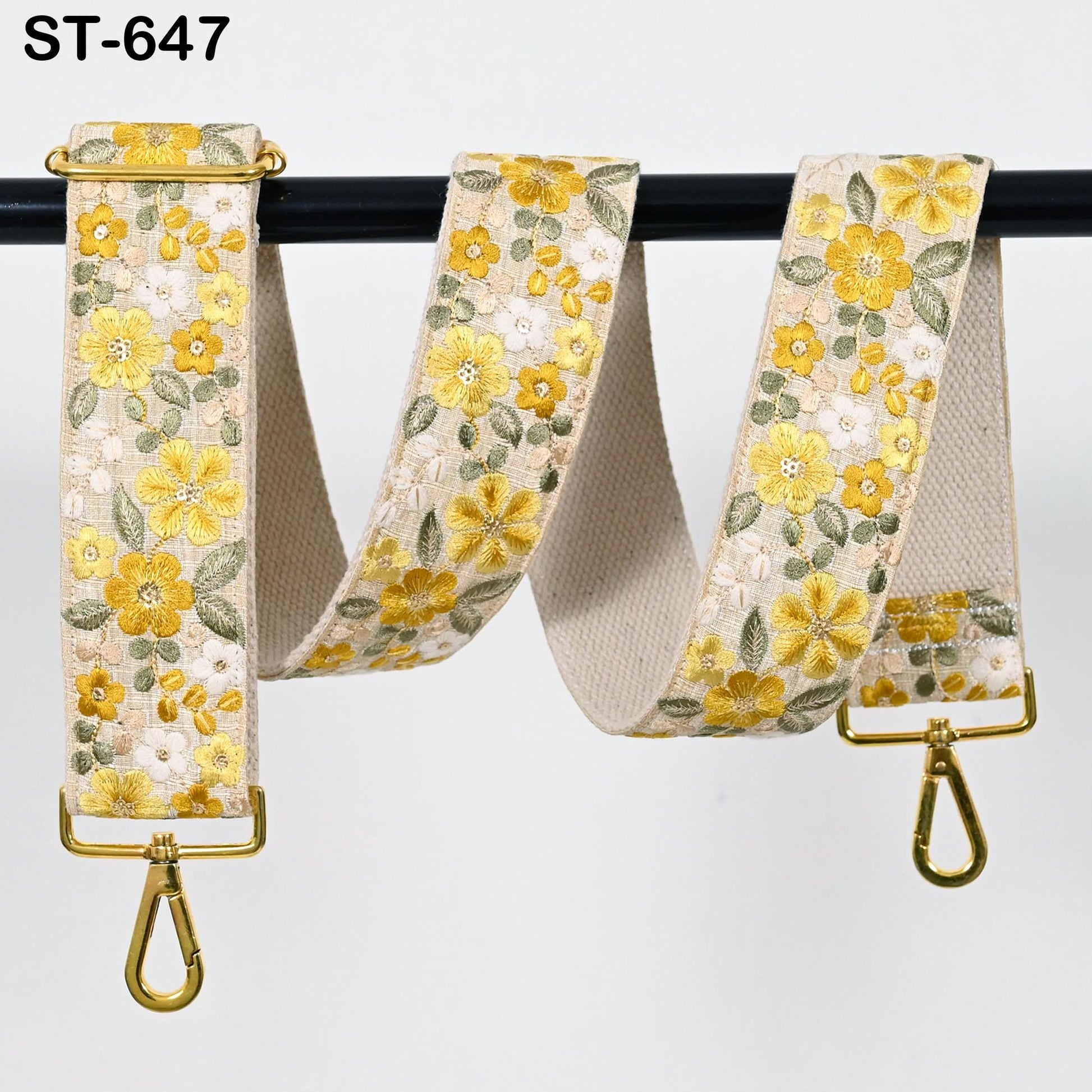 Embroidered Purse Strap Crossbody Strap for Purses Handbag Boho Bag Strap Floral Embroidery Replacement Strap Boho Guitar Strap Gift Sister