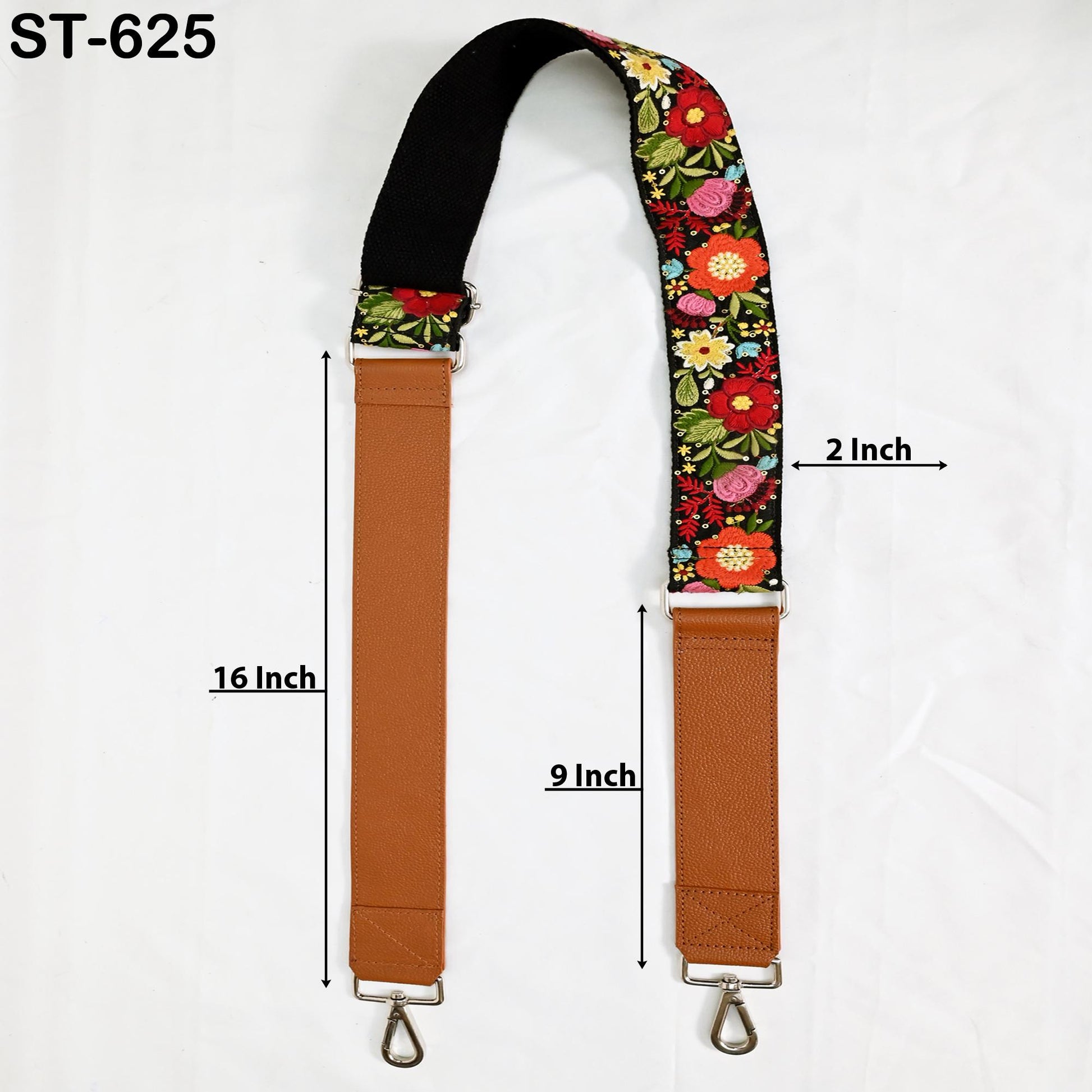 Replacement Strap Leather Handbag Boho Bag Camera Strap Crossbody Strap Purses Embroidery Adjustable Strap Brown Christmas Gift for Sister