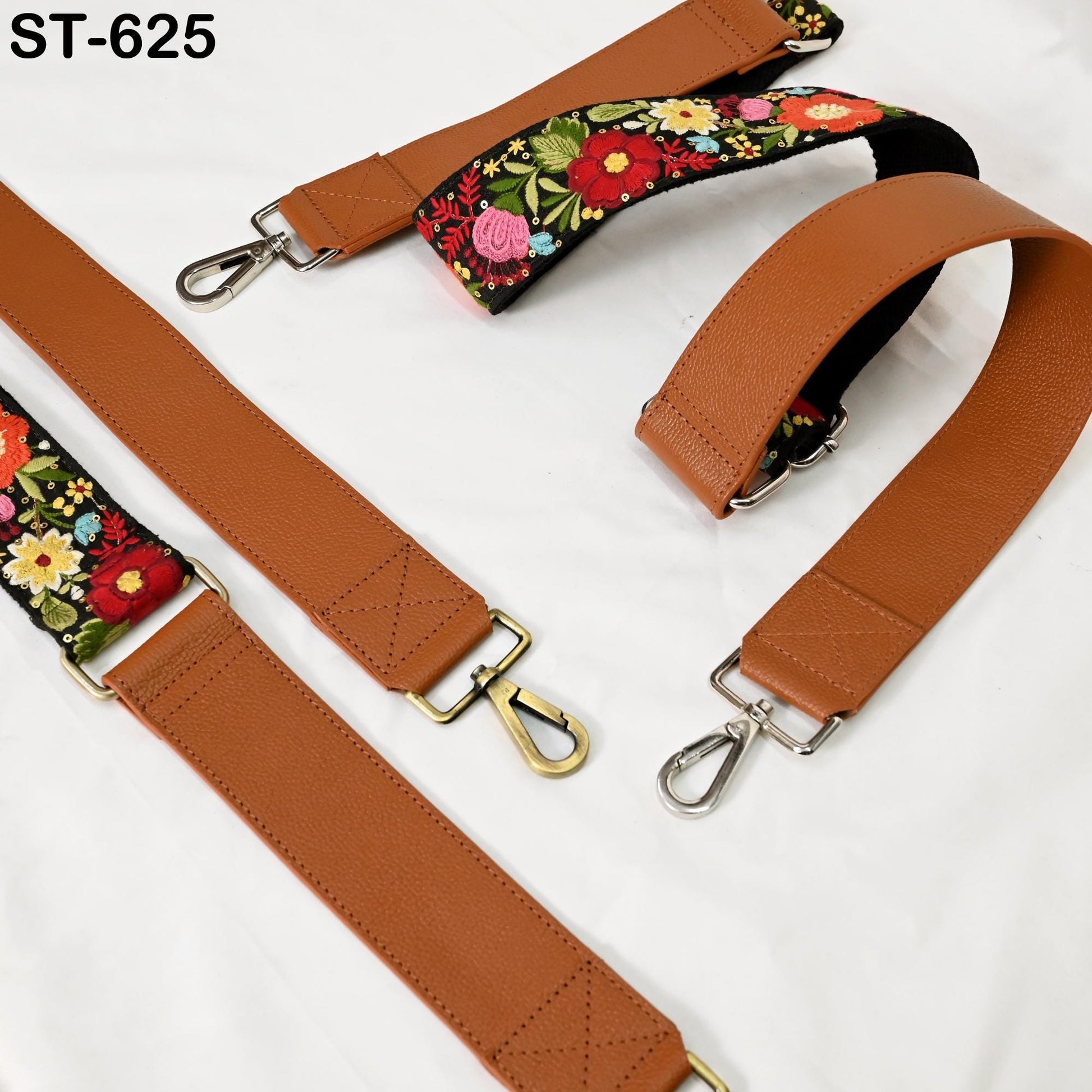 Replacement Strap Leather Handbag Boho Bag Camera Strap Crossbody Strap Purses Embroidery Adjustable Strap Brown Christmas Gift for Sister