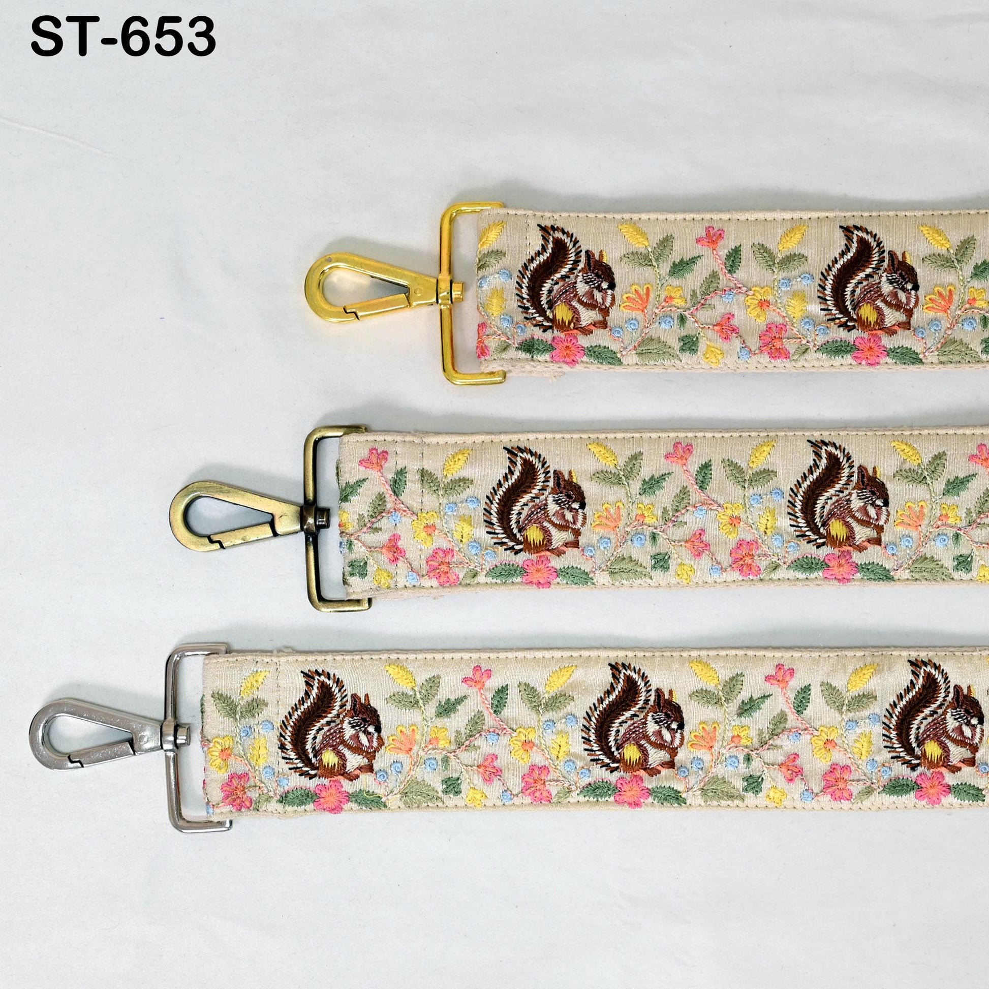 Embroidered Purse Strap Crossbody Strap for Purses Handbag Messenger Bags Strap Embroidery Replacement Straps Boho Guitar Strap Gift Friend