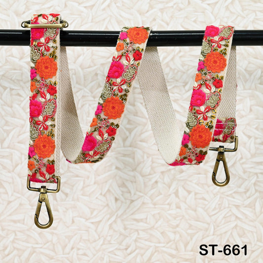 Embroidered Crossbody Strap for Purses Replacement Messanger Bag Boho Embroidery Strap for Guitar, Handbag, Laptop Bag Strap Gift for Mother