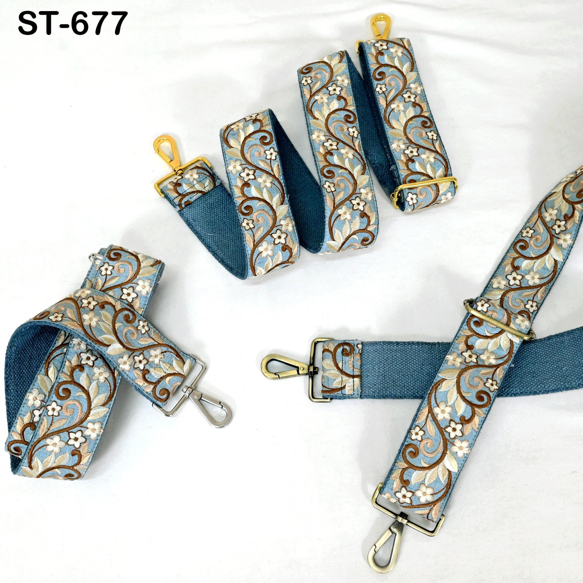 Messenger Crossbody Strap for Purses Embroidered Canvas Sling Bag Detachable Strap Handbag Embroidery Replacement Guitar Strap Gift Mother