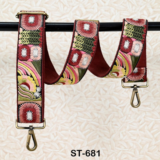 Adjustable Handbag Boho Bag Strap Embroidered Camera Strap Crossbody Strap for Purses Embroidery Replacement Guitar Strap Gift for Daughter