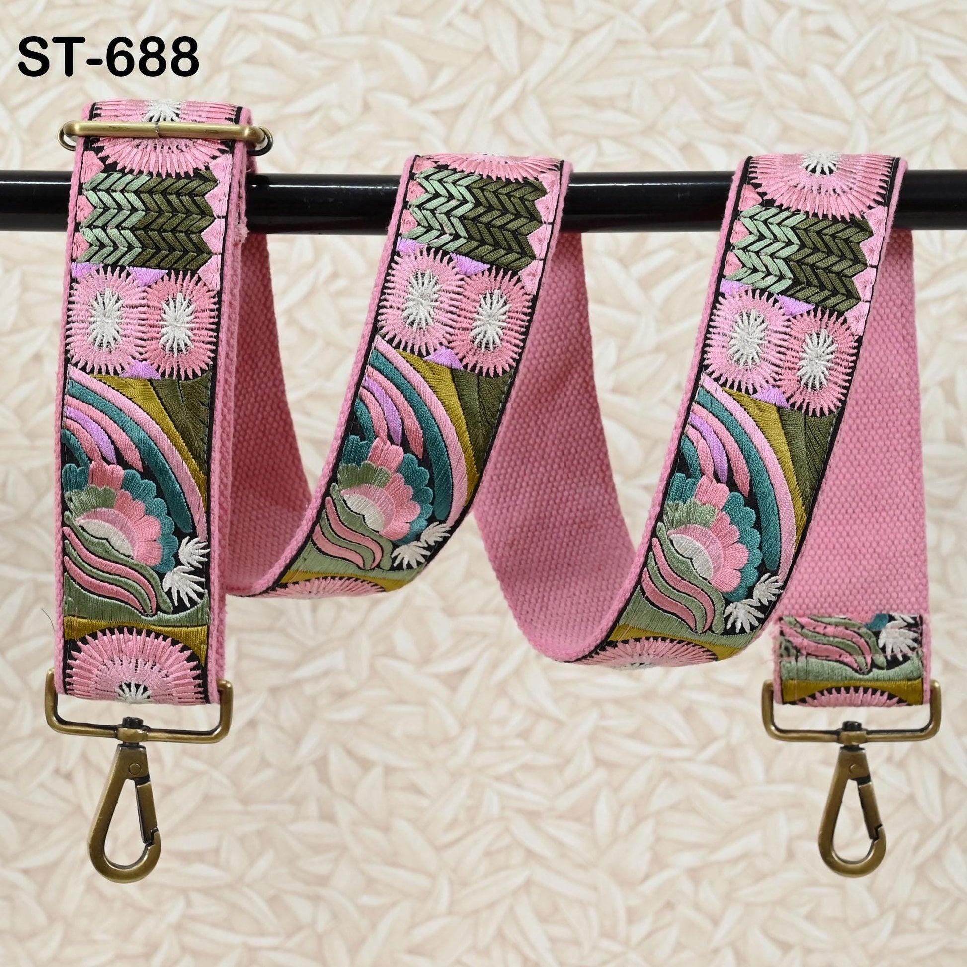 Adjustable Handbag Boho Bag Strap Embroidered Camera Strap Crossbody Strap for Purses Embroidery Replacement Guitar Strap Gift for Daughter