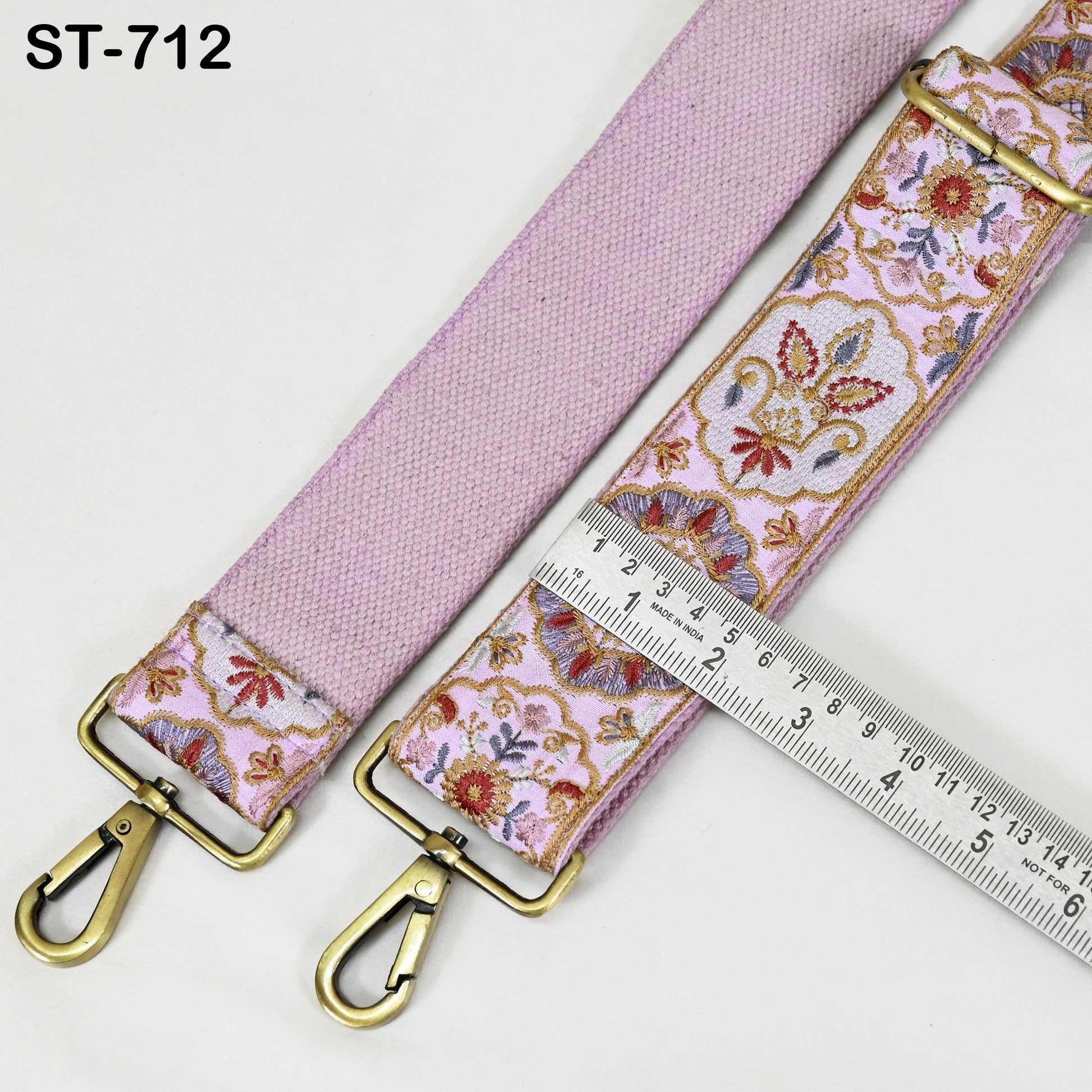 Embroidered Purse Strap Crossbody Strap for Purses Handbag Boho Bag Strap Floral Embroidery Replacement Strap Boho Guitar Strap Gift for Mom