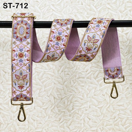 Embroidered Purse Strap Crossbody Strap for Purses Handbag Boho Bag Strap Floral Embroidery Replacement Strap Boho Guitar Strap Gift for Mom