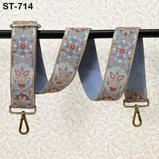 Embroidered Purse Strap Crossbody Strap for Purses Handbag Boho Bag Strap Floral Embroidery Replacement Strap Boho Guitar Strap Gift for Mom