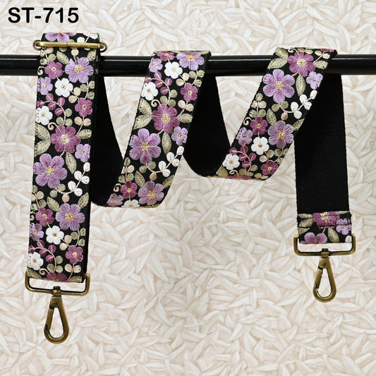 Replacement Handbag Boho Bag Strap Embroidered Camera Strap Crossbody Strap for Purses Embroidery Adjustable Guitar Strap Gift for Sister