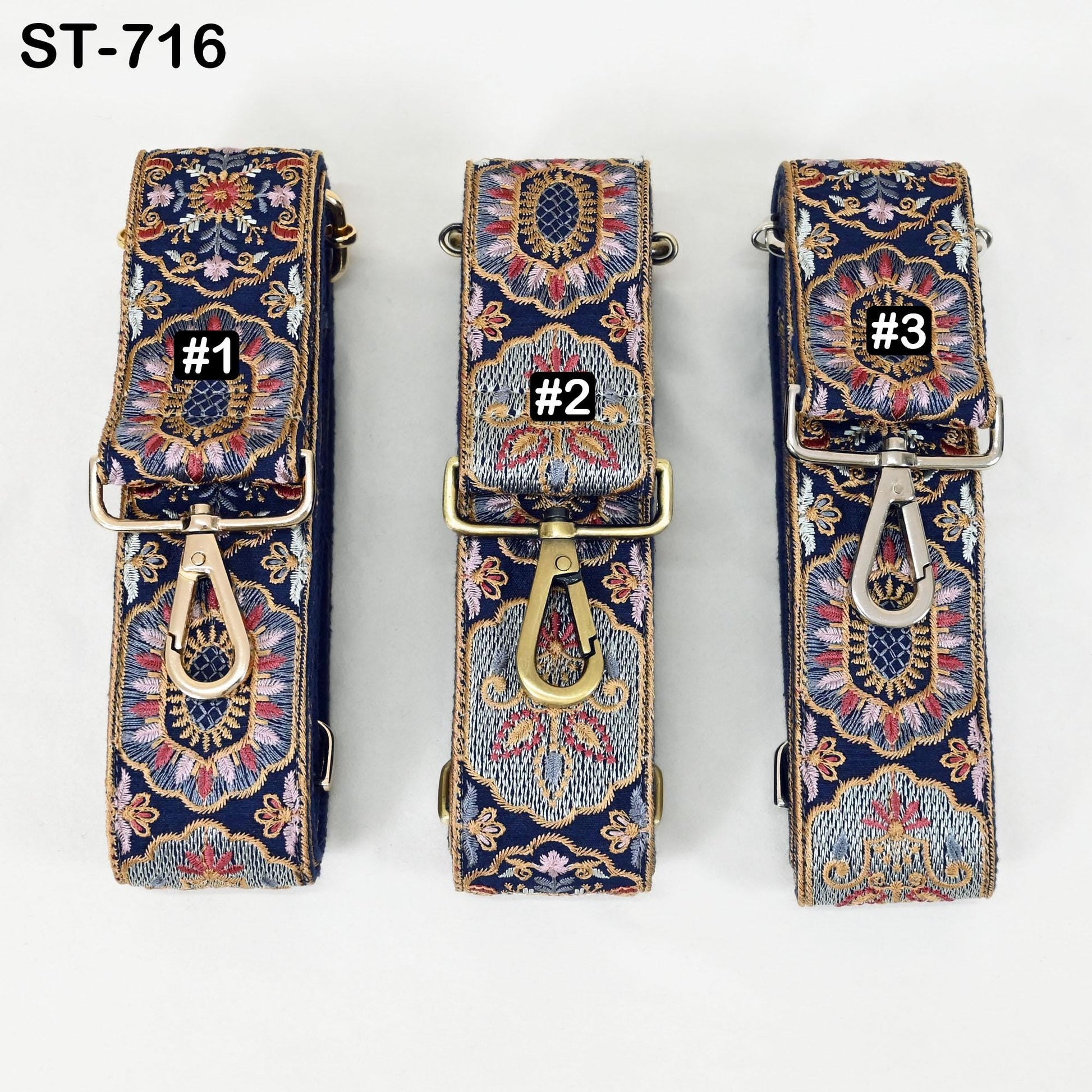 Embroidered Purse Strap Crossbody Strap for Purses Handbag Boho Bag Strap Floral Embroidery Replacement Strap Boho Guitar Strap Gift for Mom