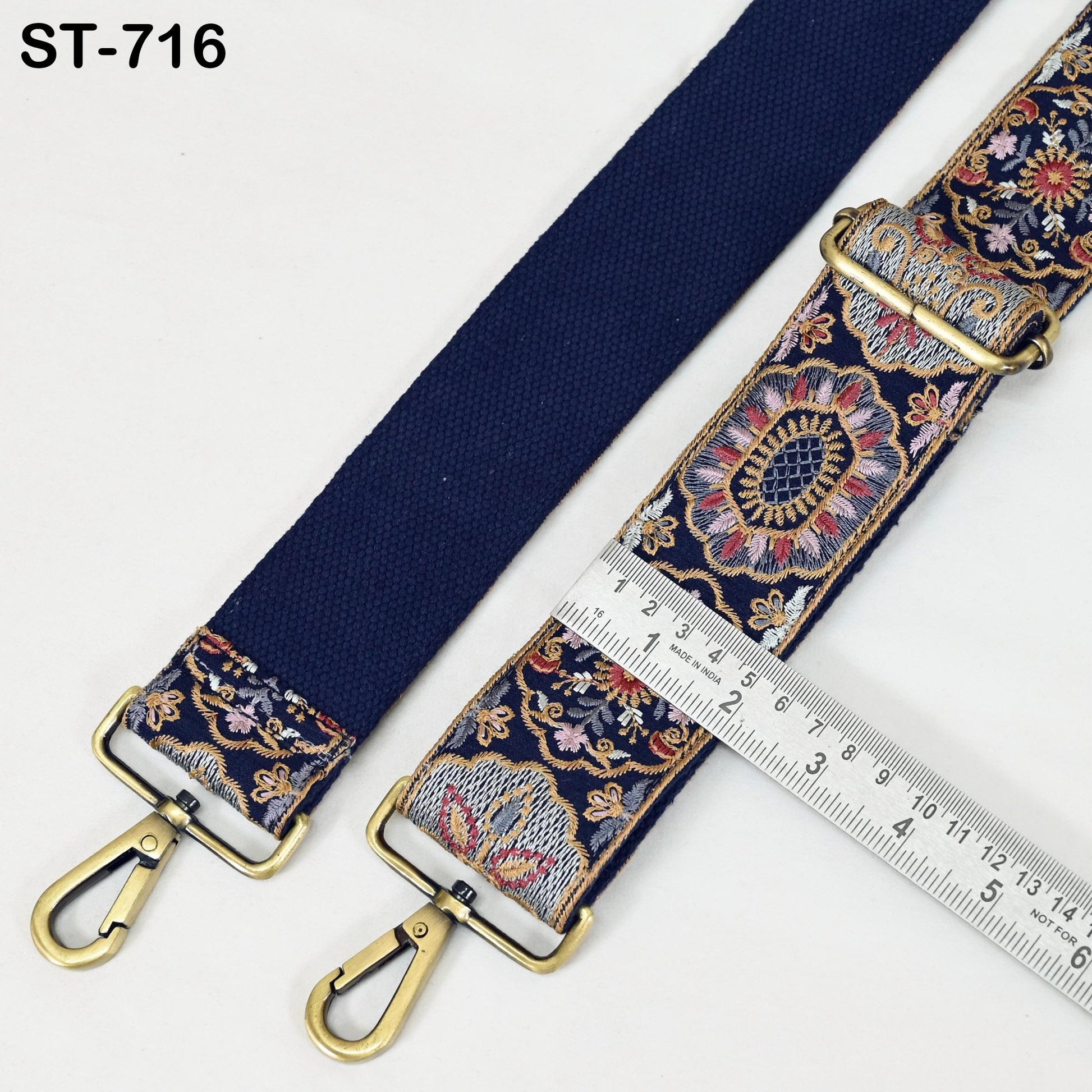 Embroidered Purse Strap Crossbody Strap for Purses Handbag Boho Bag Strap Floral Embroidery Replacement Strap Boho Guitar Strap Gift for Mom