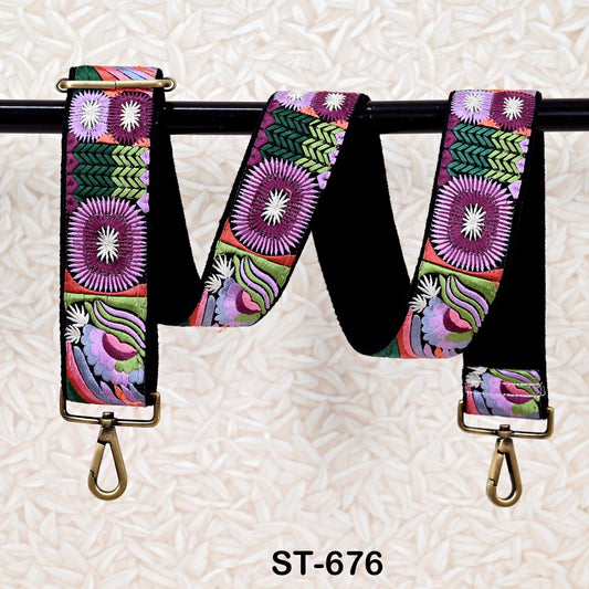 Adjustable Handbag Boho Bag Strap Embroidered Camera Strap Crossbody Strap for Purses Embroidery Replacement Guitar Strap Gift for Daughter