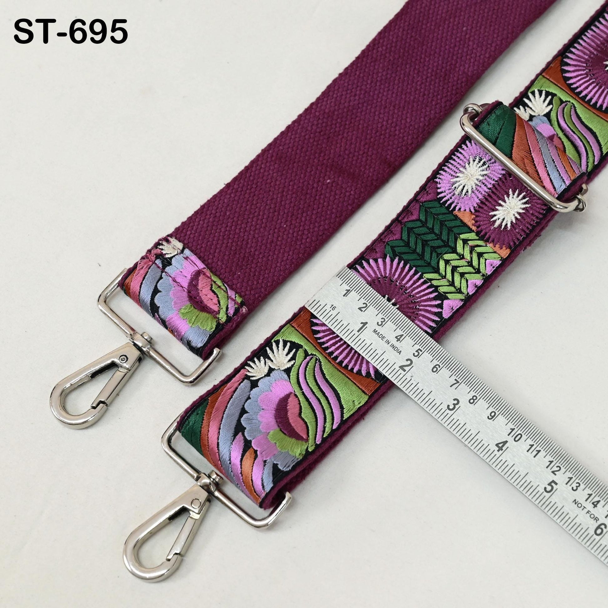 Adjustable Handbag Boho Bag Strap Embroidered Camera Strap Crossbody Strap for Purses Embroidery Replacement Guitar Strap Gift for Daughter