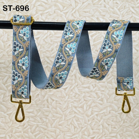 Embroidered Purse Strap Crossbody Strap for Purses Boho Bag Strap Embroidery Replacement Strap Guitar, Handbag, Strap Gift for Girlfriend