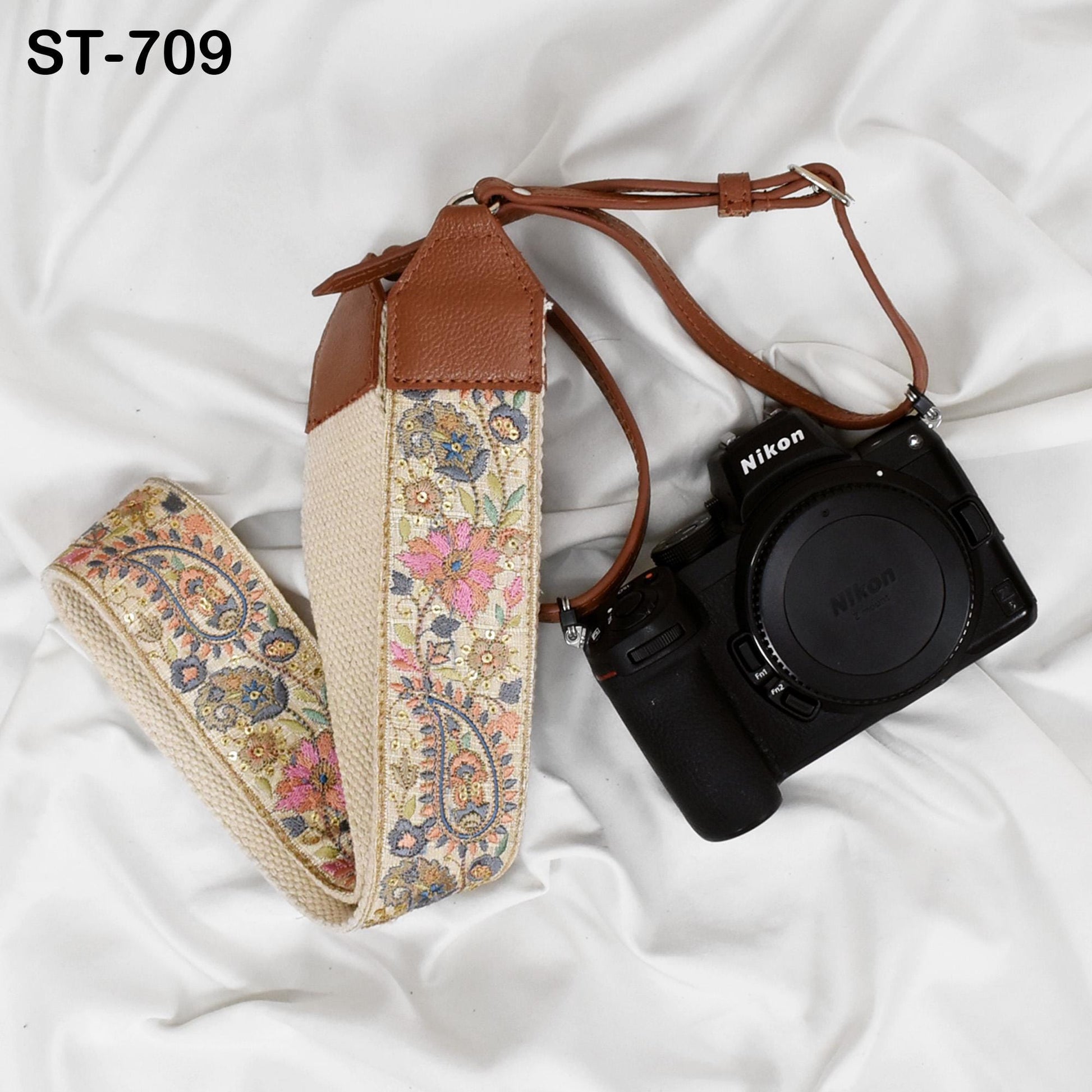 Photographer Leather Strap Sling Camera Strap Embroidery DSLR Camera Accessories Camera Holder Neck Shoulder Strap Christmas Gifts Boyfriend
