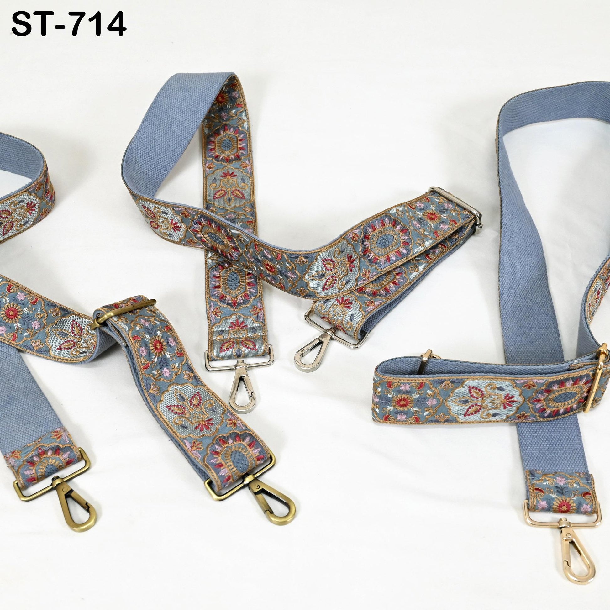 Embroidered Purse Strap Crossbody Strap for Purses Handbag Boho Bag Strap Floral Embroidery Replacement Strap Boho Guitar Strap Gift for Mom