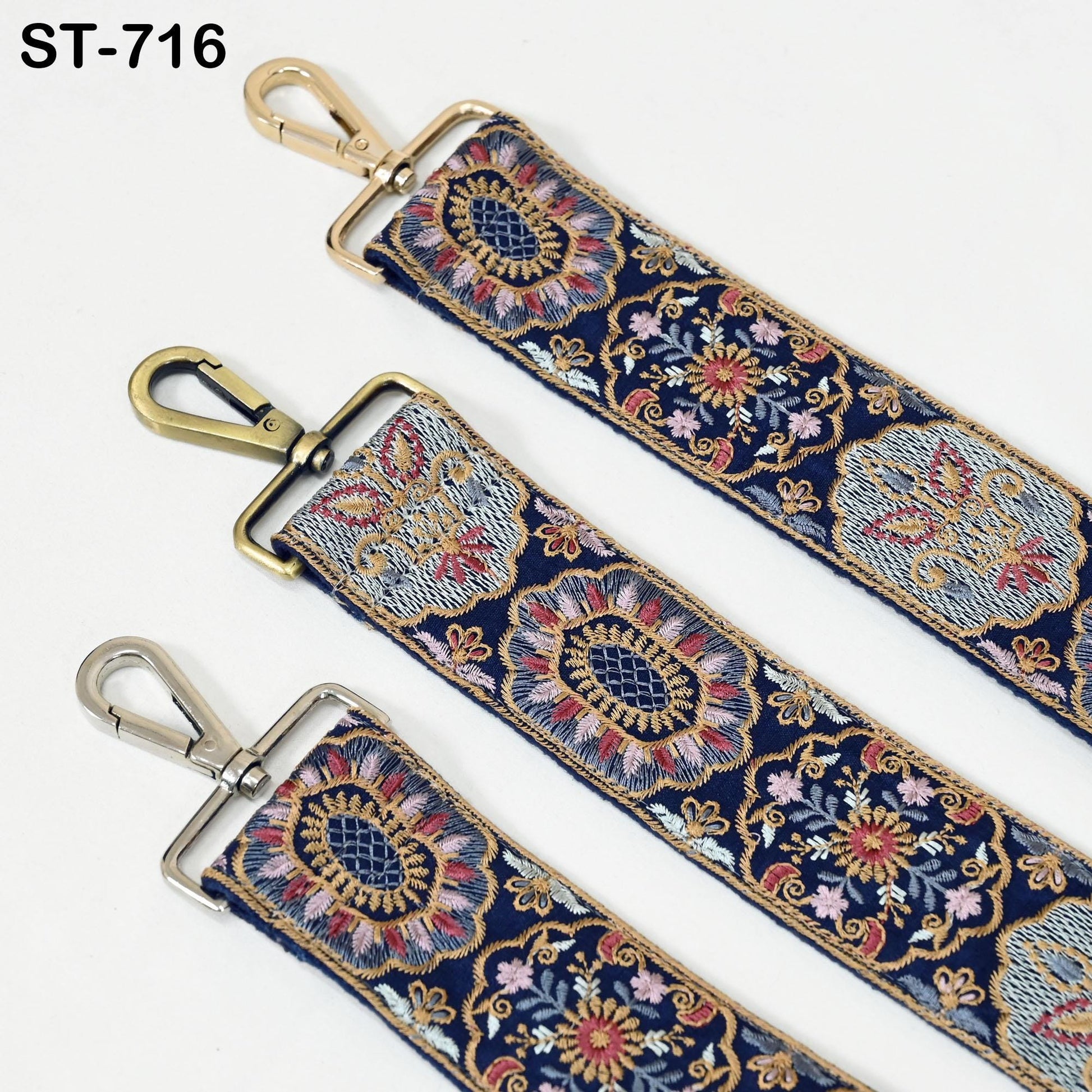 Embroidered Purse Strap Crossbody Strap for Purses Handbag Boho Bag Strap Floral Embroidery Replacement Strap Boho Guitar Strap Gift for Mom