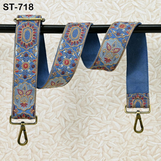 Embroidered Purse Strap Crossbody Strap for Purses Handbag Boho Bag Strap Floral Embroidery Replacement Strap Boho Guitar Strap Gift for Son