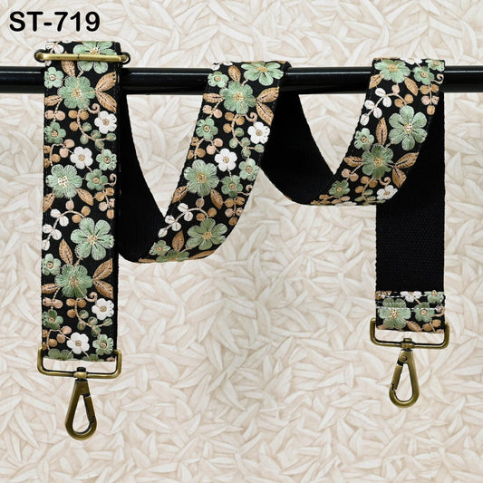 Replacement Handbag Boho Bag Strap Embroidered Camera Strap Crossbody Strap for Purses Embroidery Adjustable Guitar Strap Gift for Mother