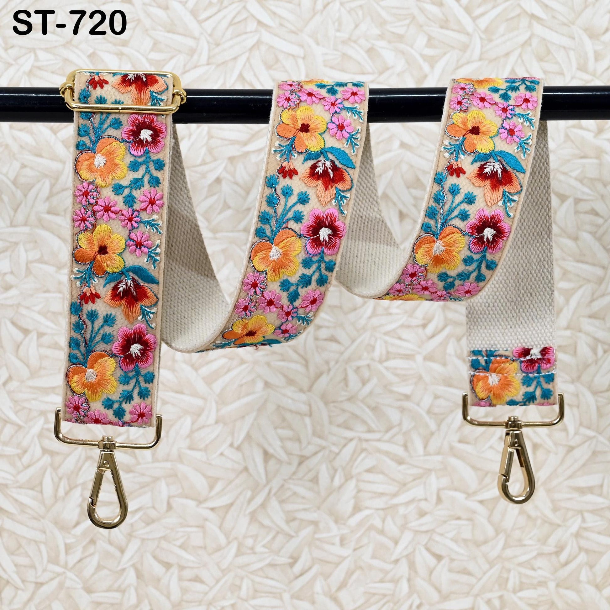 Embroidered Purse Strap Crossbody Strap for Purses Boho Bage Strap Embroidery Replacement Strap Boho Guitar Strap Handbag Strap Gift for her