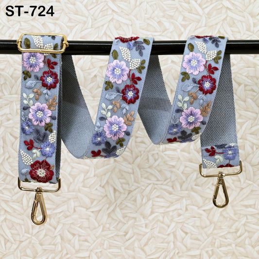 Embroidered Canvas Bag Strap Purse Strap Messenger Crossbody Strap Purses Handbag Embroidery Replacement Strap Boho Guitar Strap Gift Mom