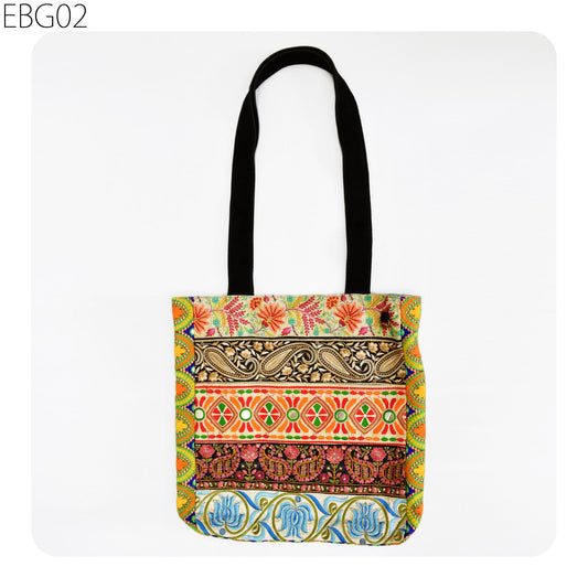 Embroidered Tote Bag Boho Handbag Hippie Canvas Linning Bag with zipper Shoulder Bag Beach Bag Gift bag, Cotton bag Gift for Sister Mom Wife