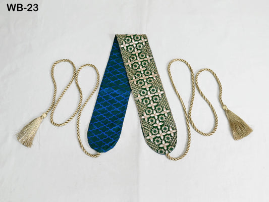 Reversible Embroidery Fabric Belt Green Obi Wrap Women Sash Belt Adjustable Bohemian Ethnic Customize Summer Wedding Dress Gift for Sister