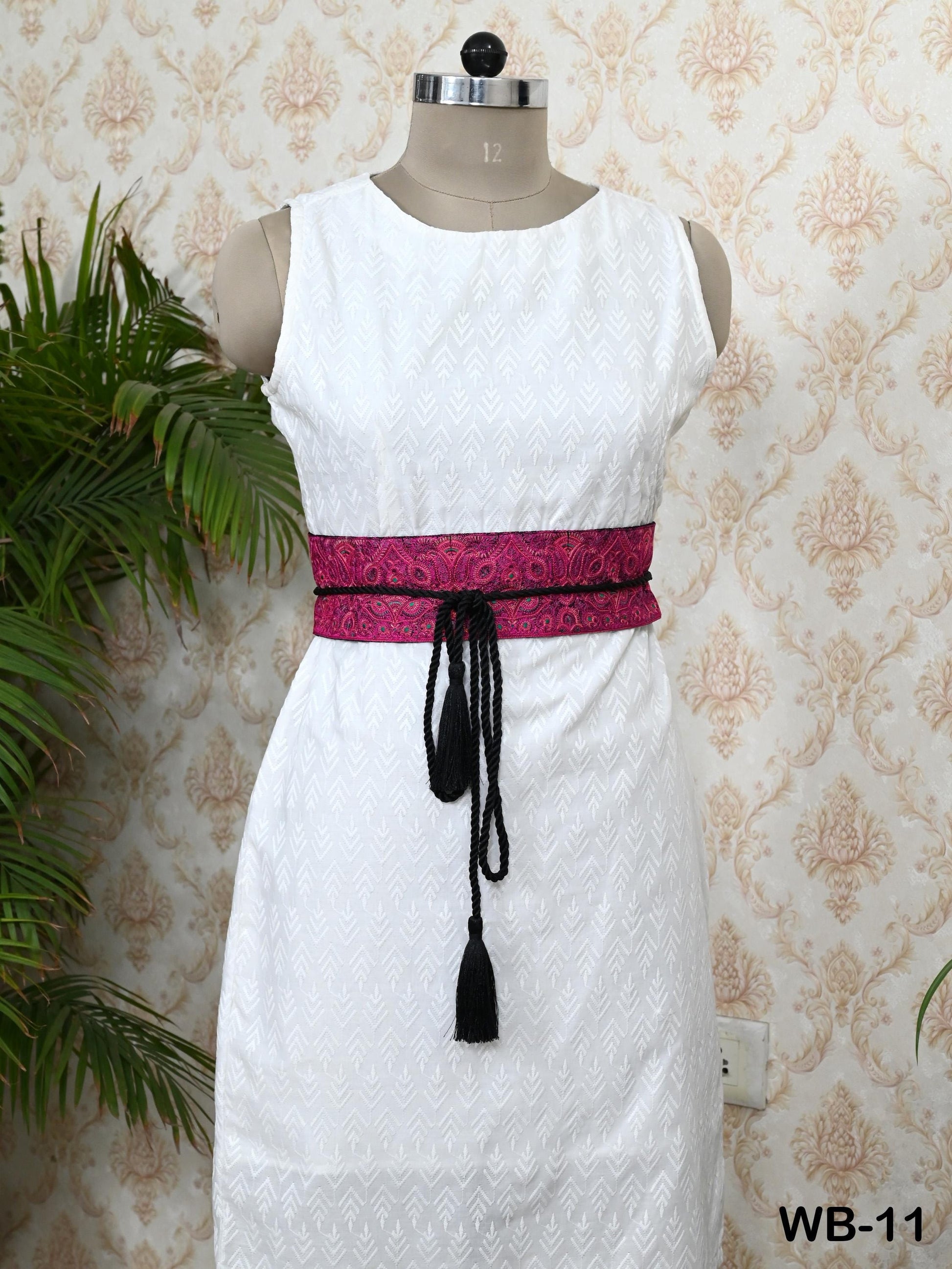 Reversible Obi Wrap Sash Belt Embroidered Waist Belt Women Adjustable Bohemian Ethnic Customize Summer Wedding Dresses Unique Gift for Wife