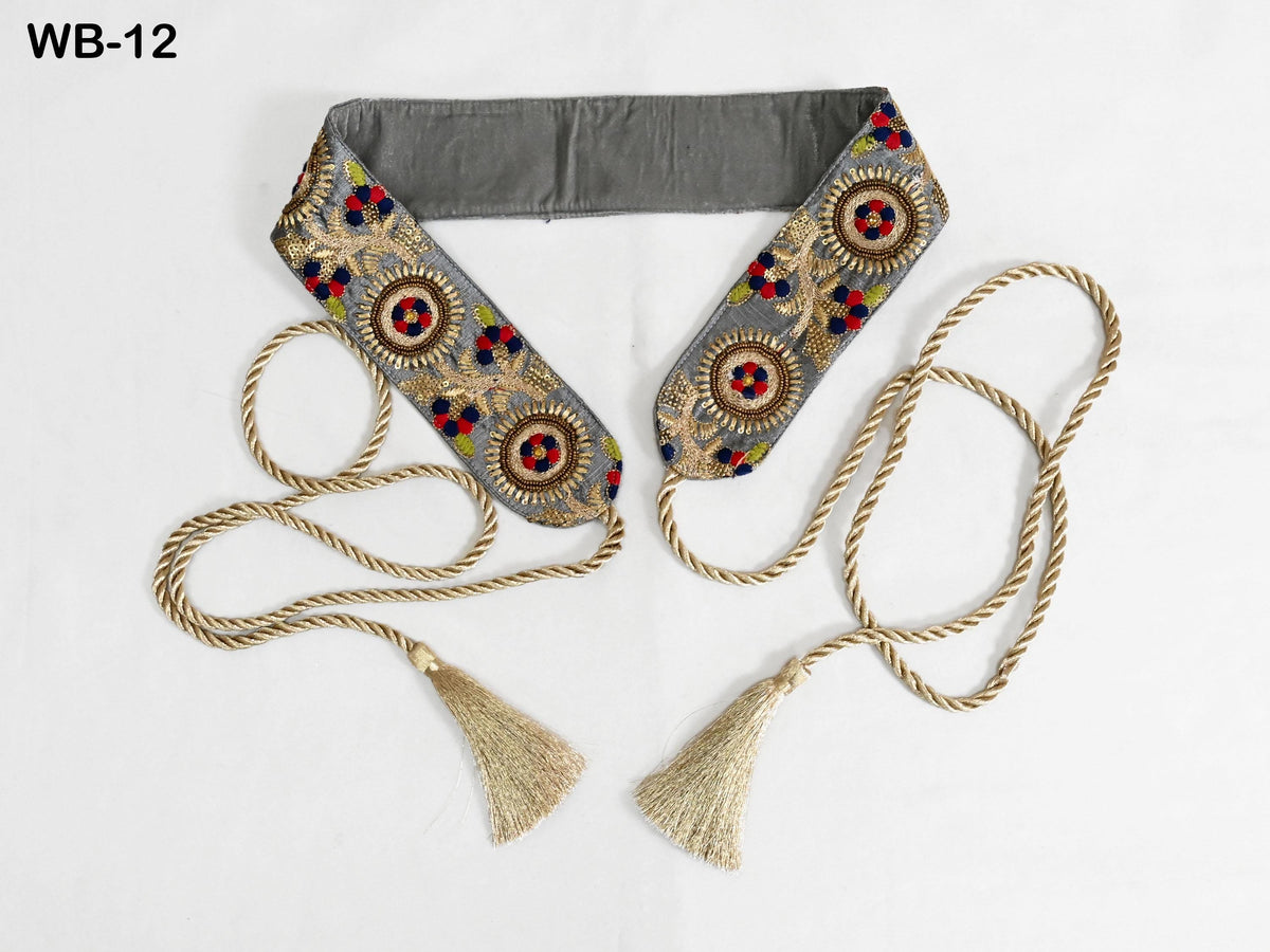 Reversible Embroidery Fabric Belt Velvet Obi Wrap Women Sash Belt Adjustable Bohemian Ethnic Customize Summer Wedding Dress Gift for Sister