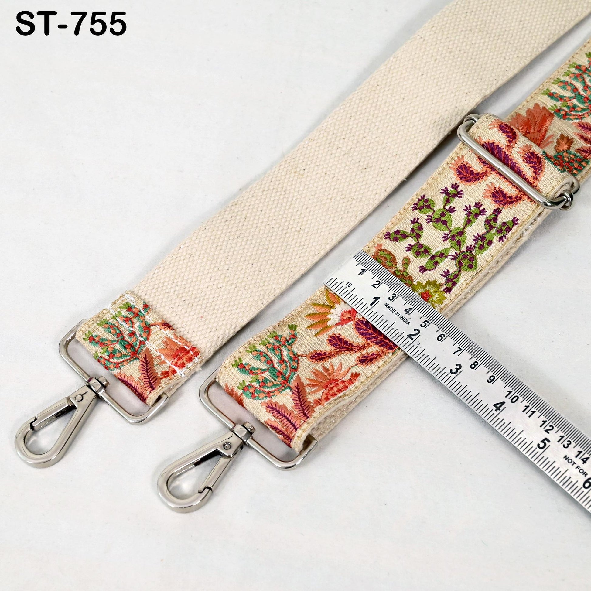 Embroidered Purse Strap Crossbody Strap for Purses Handbag Boho Bag Strap Cactus Embroidery Replacement Strap Boho Guitar Strap Gift for Mom