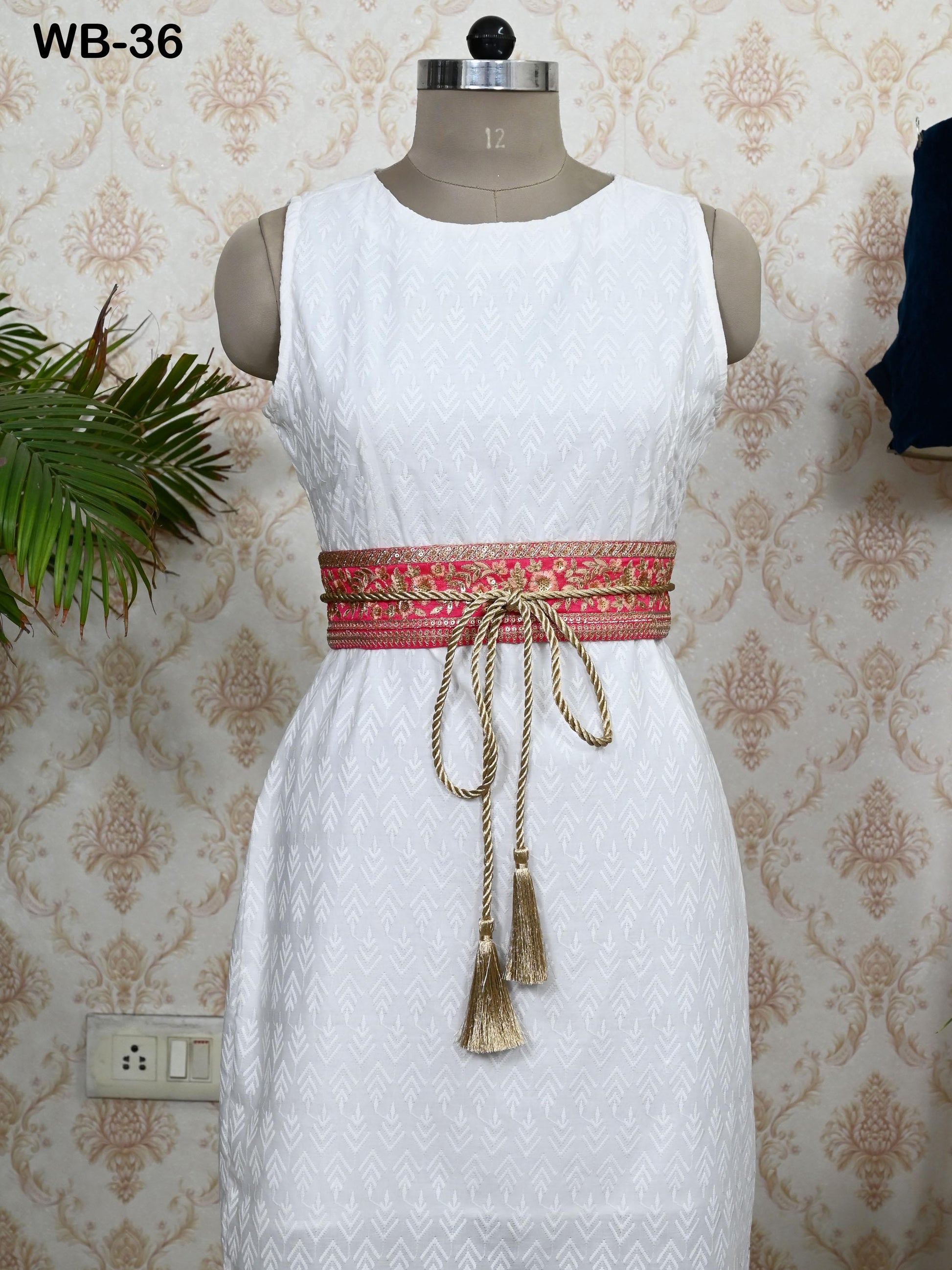 Reversible Embroidery Fabric Belt Obi Wrap Sash Belt Women Adjustable Bohemian Ethnic Customize Summer Wedding Dresses Unique Gift for Mom