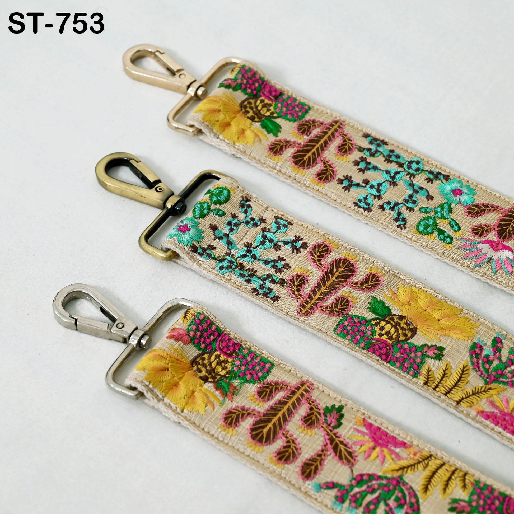 Embroidered Purse Strap Crossbody Strap for Purses Handbag Boho Bag Strap Cactus Embroidery Replacement Strap Boho Guitar Strap Gift for Mom