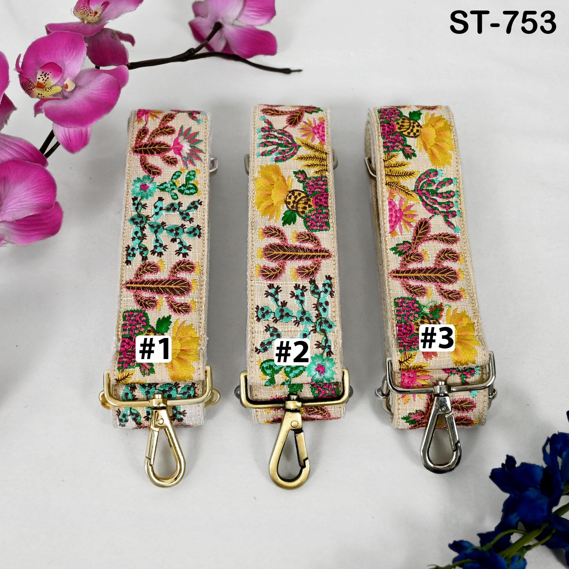 Embroidered Purse Strap Crossbody Strap for Purses Handbag Boho Bag Strap Cactus Embroidery Replacement Strap Boho Guitar Strap Gift for Mom