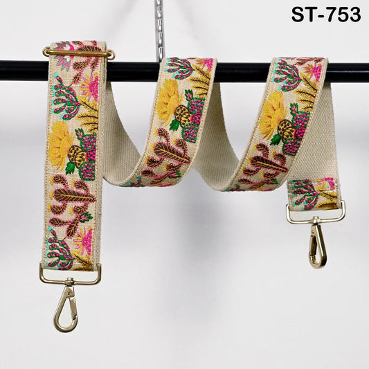 Embroidered Purse Strap Crossbody Strap for Purses Handbag Boho Bag Strap Cactus Embroidery Replacement Strap Boho Guitar Strap Gift for Mom