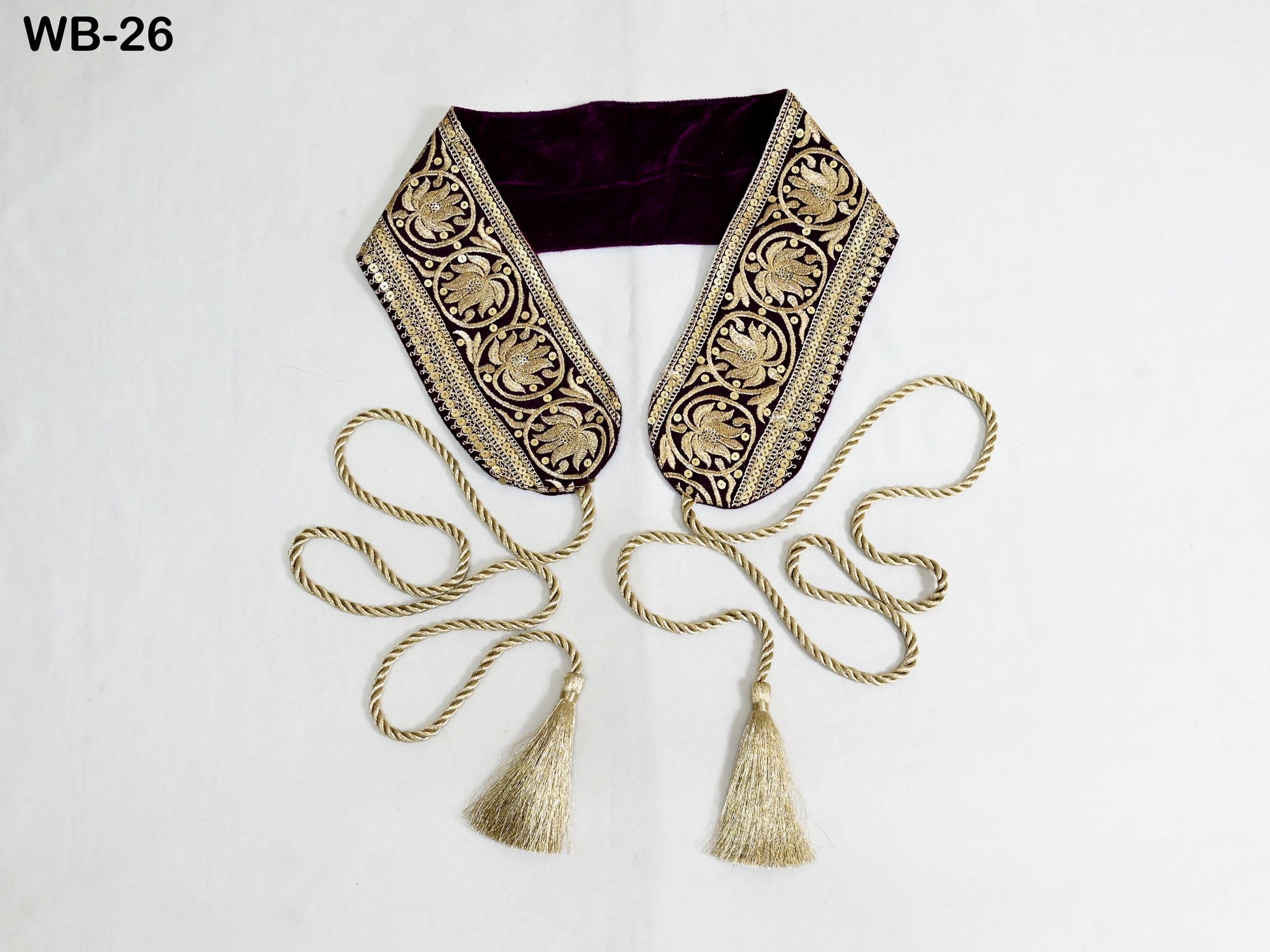 Reversible Embroidery Fabric Belt Gold Obi Wrap Women Sash Belt Adjustable Bohemian Ethnic Customize Summer Wedding Dress Gift for Friend