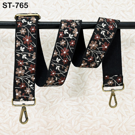 Embroidery Adjustable Camera Strap Crossbody Strap for Purses Embroidered Handbag Boho Bag Strap Replacement Strap Guitar Strap Gift for Mom