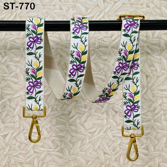 Messenger Bag Crossbody Straps Replacement Shoulder Tote Bags Strap for Purses Embroidered Boho Guitar Strap Handbag Strap Gift for Mother