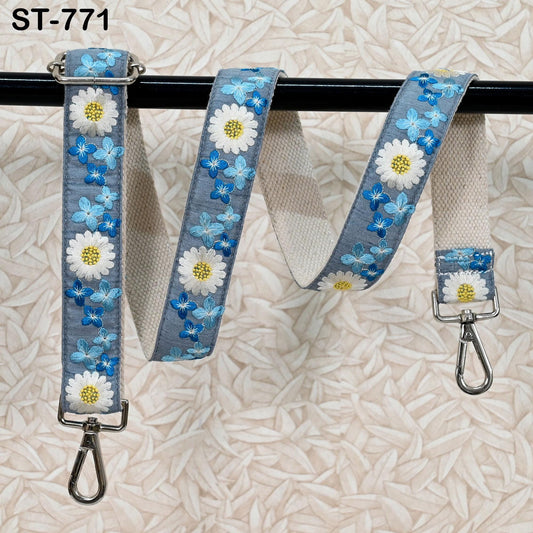 Messenger Bag Crossbody Straps Replacement Shoulder Tote Bags Strap for Purses Embroidered Boho Guitar Strap Handbag Strap Gift for Mother