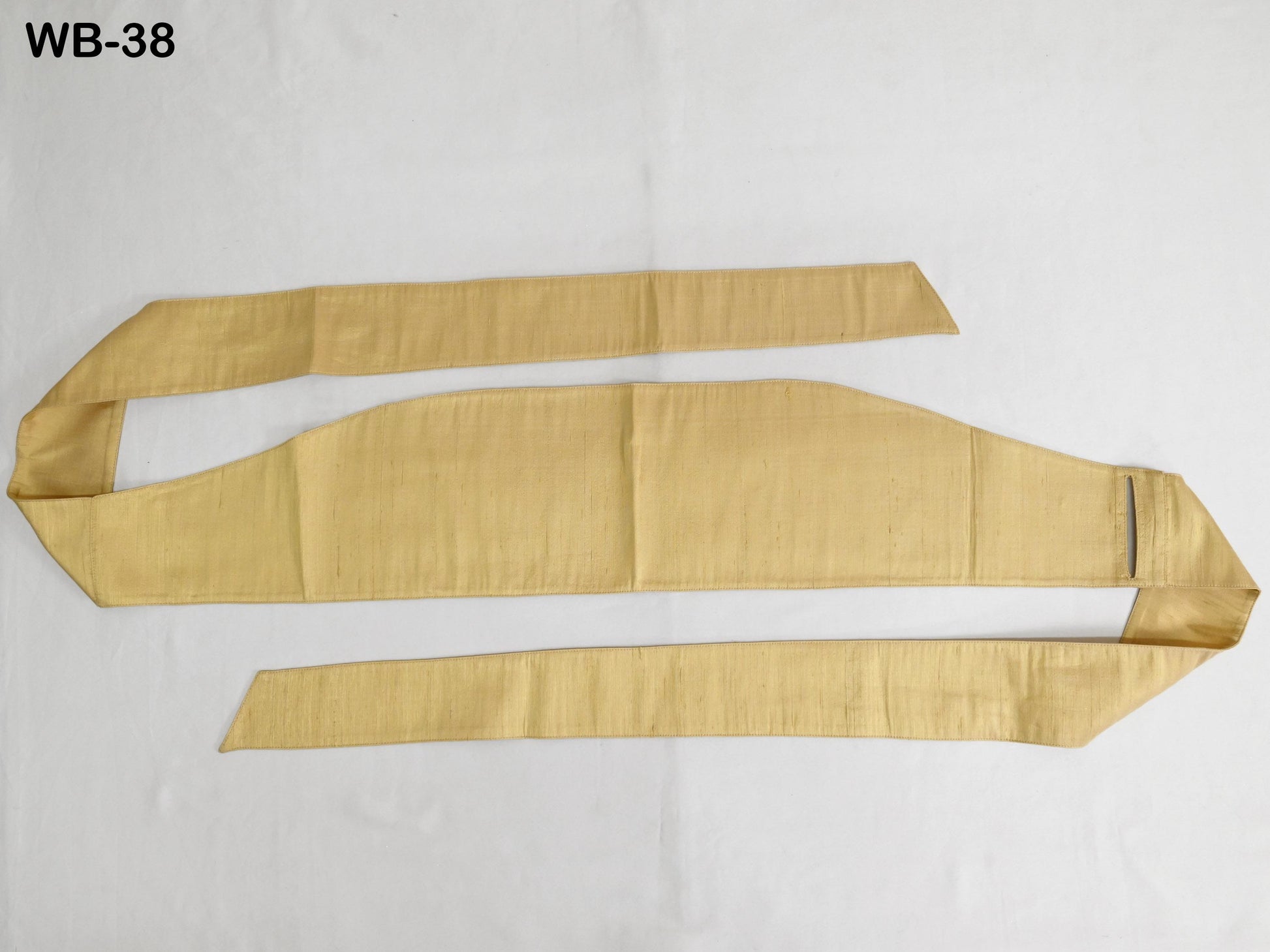 Silk Shantung Fabric Belt Gold Obi Wrap Women Sash Belt Adjustable Customized Wedding Dress Gift for Friend Wrap & Tie Dupioni Silk