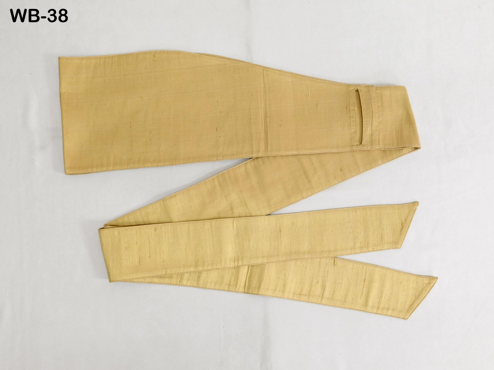 Silk Shantung Fabric Belt Gold Obi Wrap Women Sash Belt Adjustable Customized Wedding Dress Gift for Friend Wrap & Tie Dupioni Silk