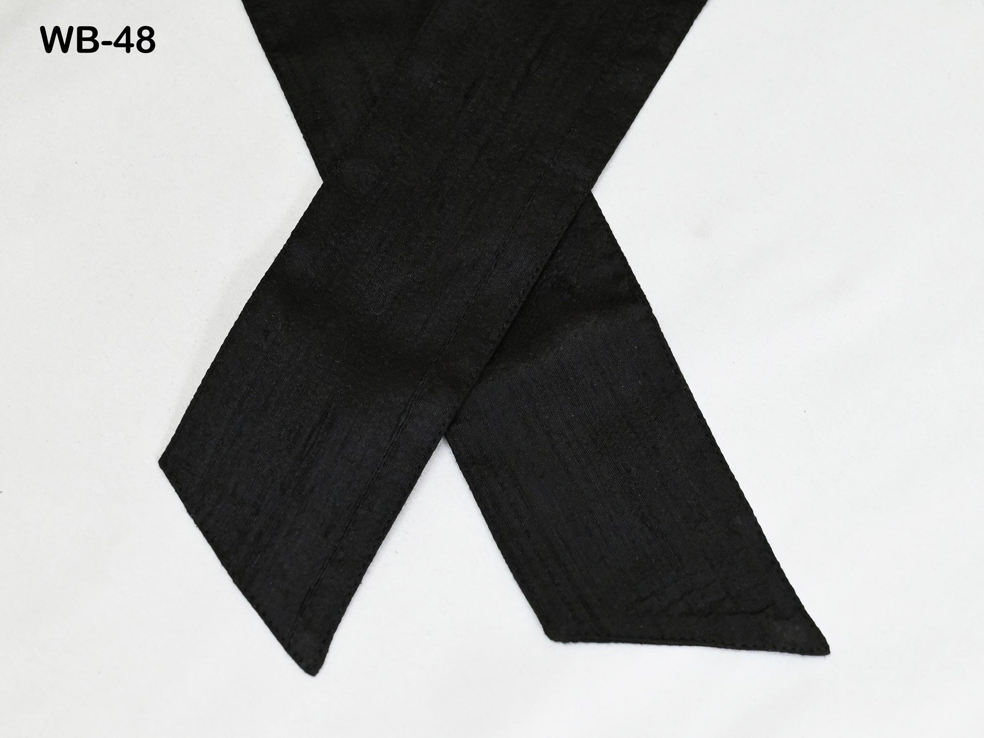 Black Silk Shantung Fabric Belt Obi Wrap Women Sash Belt Adjustable Customized Wedding Dress Gift Sister Wrap & Tie Dupioni Silk