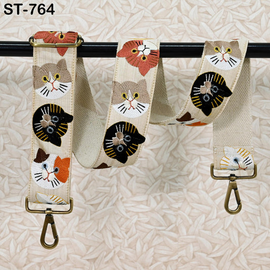 Embroidered Purse Strap Crossbody Strap for Purses Handbag Boho Bag Strap Floral Embroidery Replacement Strap Boho Guitar Strap Gift Sister